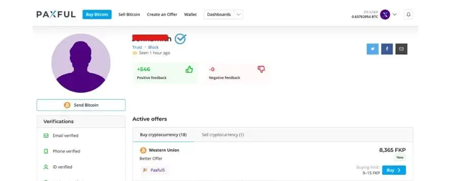 Buy Verified Paxful Account